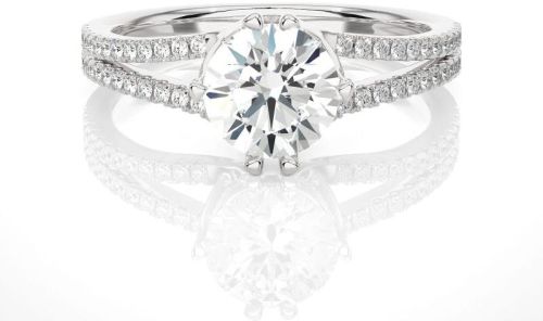 White Gold Diamond Rings, Gender : Female