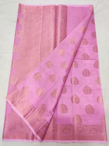 0.9 Kg Banarasi Cotton Saree, Size : 6.5 Mtr