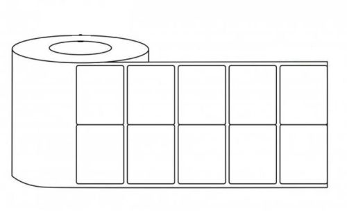 White Plain Paper 50mmx35mm Barcode Label, For Industrial Use, Packaging Type : Roll