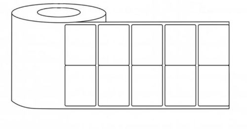 White Paper 50mmx25mm Barcode Label, For Industrial Use, Packaging Type : Roll