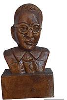 Non Polished Wood B R Ambedkar Statue, For Decoration, Packaging Type : Carton Box, Thermocol Box