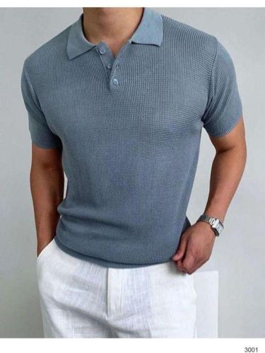 Half Sleeves Collar Neck Mens Polo T-Shirts, For Casual, Size : Small To XXL