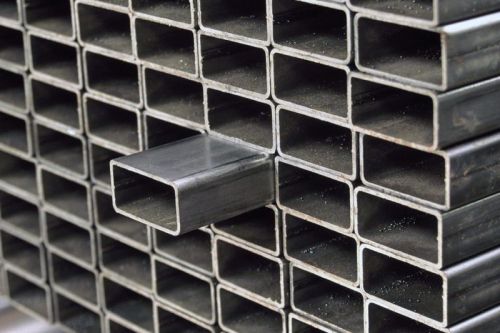 Polished Mild Steel Rectangular Hollow Section Pipe, For Industrial, Color : Silver