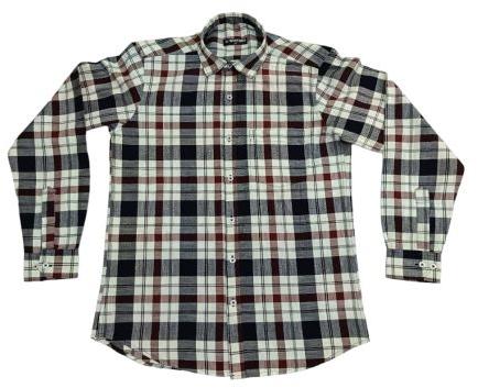 Rfd Indigo Red Mens Full Sleeve Check Shirt