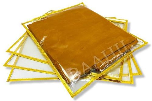 10 Pcs Combo Golden PVC Plain Saree Cover