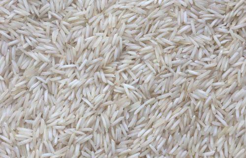 White Natural Hard 1509 Steam Basmati Rice, For Cooking, Packaging Type : Jute Bags