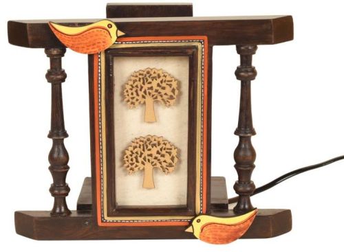 Electric Handcrafted Love Birds Wall Lamp, For Home Decorative, Style : Antique