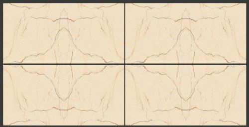 Rectangular Romano Bookmatch Glossy Porcelain Tiles, For Exterior, Packaging Type : Box