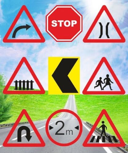 All Shape UPVC Retro Reflective Sign Board, For Road Safety, Size : Multisizes