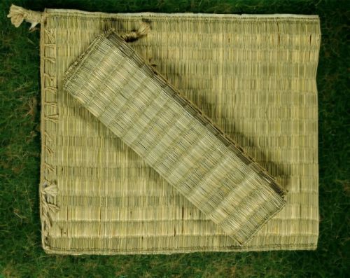 Handmade Natural River Grass Pooja Mat For Religious Use