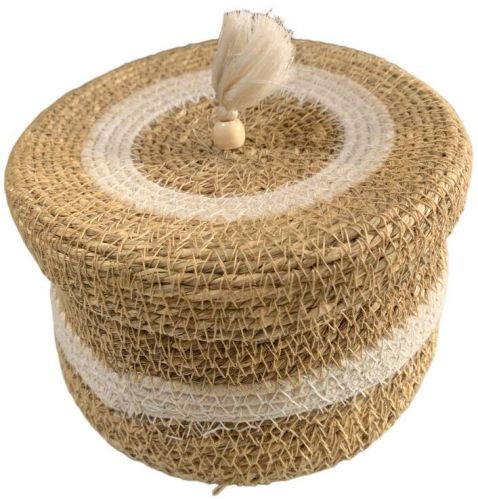 Medium Size Jute Storage Basket, Feature : Eco Friendly