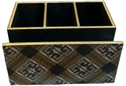 Wooden Cutlery With Tissue Holder, Feature : Attractive Look, Nice Finish