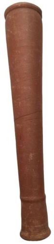 5 Inch Plain Brown Clay Smoking Chillum