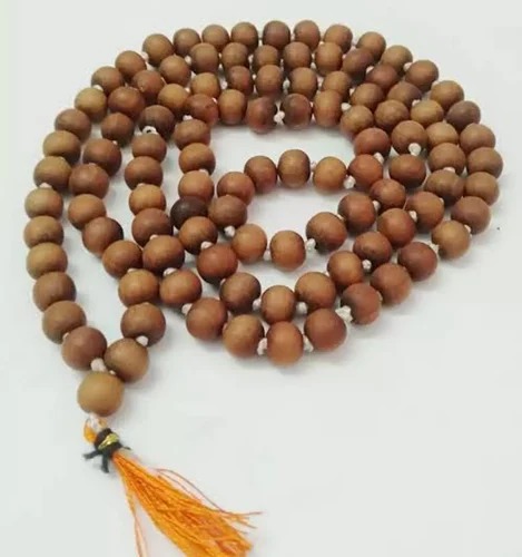 Brown Beads Original Chandan Mala, For Religious Use, Feature : Natural, Soft