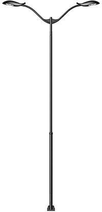 Mild Steel Double Arm Street Light Pole