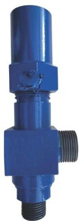 Flanged Brass Castle Safety Relief Valve, For Industrial, Color : Blue