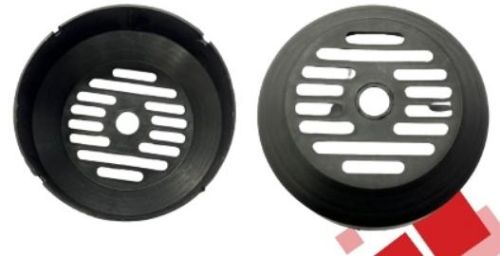 Black Round 4 Cut Plastic Fan Cover