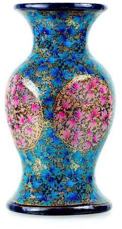 Multicolor Decorative Paper Mache Flower Vase, For Gifting, Style : Antique