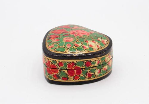 Printed Paper Mache Ring Box, Technics : Handmade