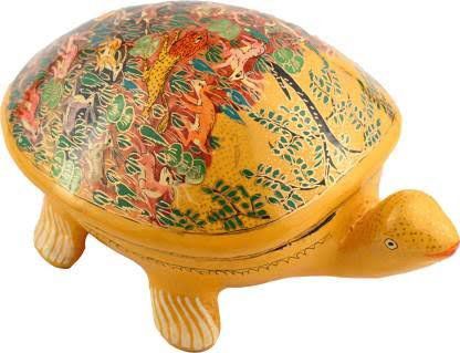 Printed Paper Mache Turtle, For Home Decor, Gifting Purpose, Feature : Supreme Finish, Light Weight