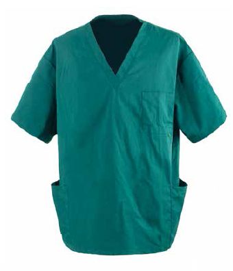 Green Half Sleeves Cotton Plain Unisex Surgeon Scrub Suit, For Clinical, Hospital, Size : M, XL, XXL