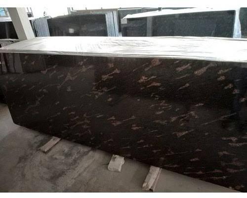 Polished Graphite Fish Brown Granite Slabs, Shape : Rectangular