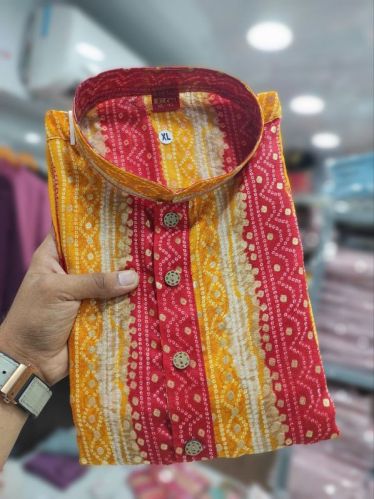 Cotton Printed Mens Kurta, Occasion : Wedding Wear