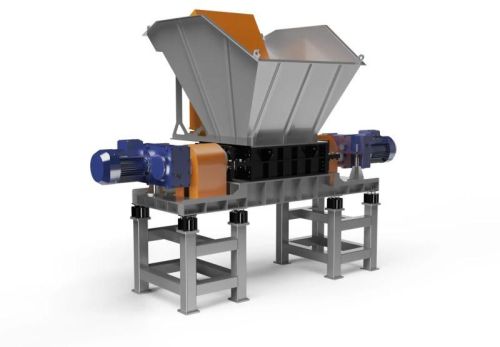 Double Shaft Industrial Wood Shredder Machine For Industries