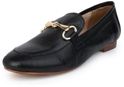 CS-L002 Ladies Black Horsebit Loafers