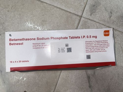 Betnesol 25 Mg Tablets, Grade : Medicine Grade