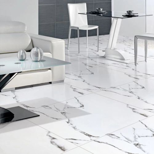 A2Z Home Polished Creamic Vitrified Tiles, Shape : Rectangular, Square