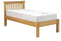 Plain Polished Wooden Single Bed