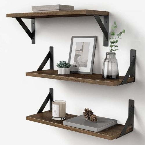 A2Z Home Rectangular Wooden Wall Shelf, For Decoration, Size : Standard