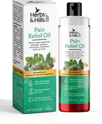 Herbs & Hills Pain Relief Oil, Packaging Size : 100ml