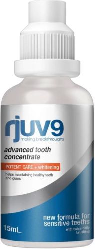 Liquid Rjuv9 Advanced Tooth Concentrate, For Teeth Cleaning, Packaging Type : Plastic Bottle
