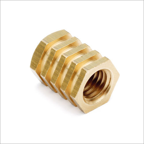 Golden Round Polished Brass Inserts, For Compression Fittings Poly Tube