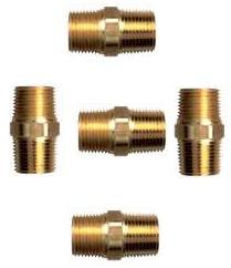 Brass Hex Nipple, Size : Standard