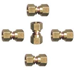Polished Brass Swivel Flare Tube Coupling, Color : Golden