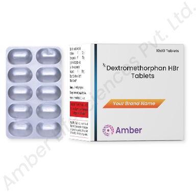 Amber Lifesciences Dextromethorphan Tablet, Packaging Size : 10x10