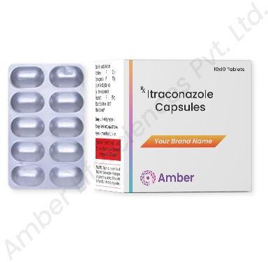 Amber Lifesciences Itraconazole Capsules, Packaging Type : Box