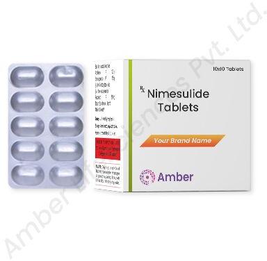 Amber Lifesciences Nimesulide Tablets, Packing Type : Box