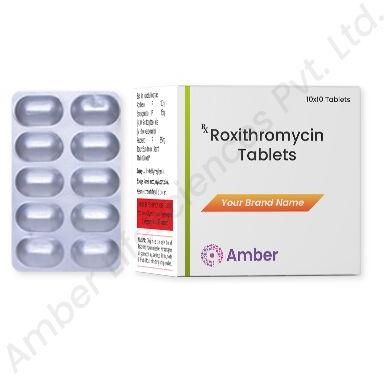 Amber Lifesciences Roxithromycin Tablet, Packaging Type : Strips