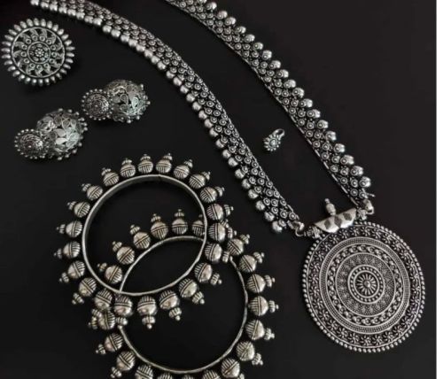 Oxidized Replica Jewellery Set, Occasion : Party Wear