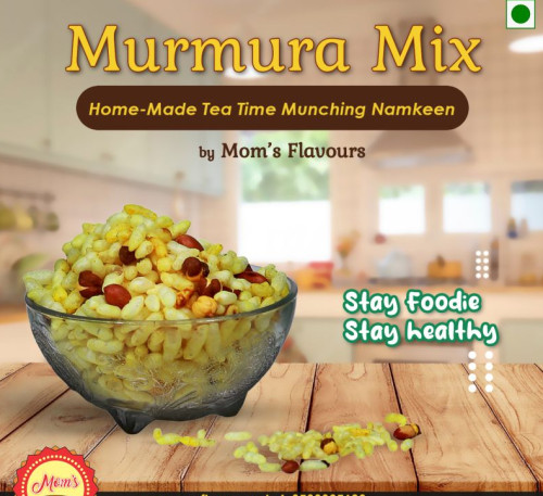 Mom's Flavours Mix Murmura Namkeen, For Snacks, Home, Office, Style : Fried