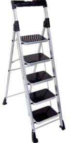 Corona 5 Step Portable Ladder, For Home, Industrial, Feature : Foldable, Light Weight, Non Breakable