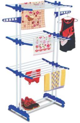 Double Jumbo Cloth Drying Stand, Color : Black