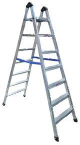 Rakshak 6 Step Portable Ladder, For Construction, Home, Industrial, Feature : Durable, Fine Finishing