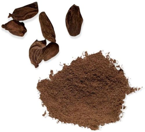 Brown Raw Black Cardamom Powder, For Cooking, Certification : FSSAI Certified