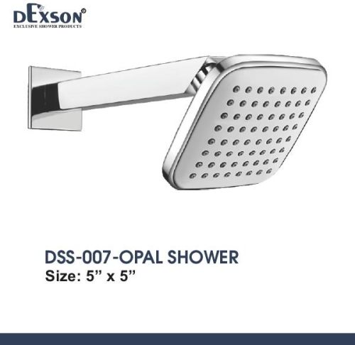 Silver Dexson Polished Opal ABS Shower, For Bathroom, Size : 5x5 Inch