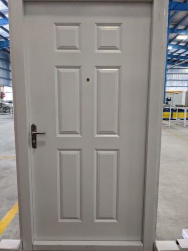 Plain Polished GI Pressed Steel Door For Home, Hospital, Office